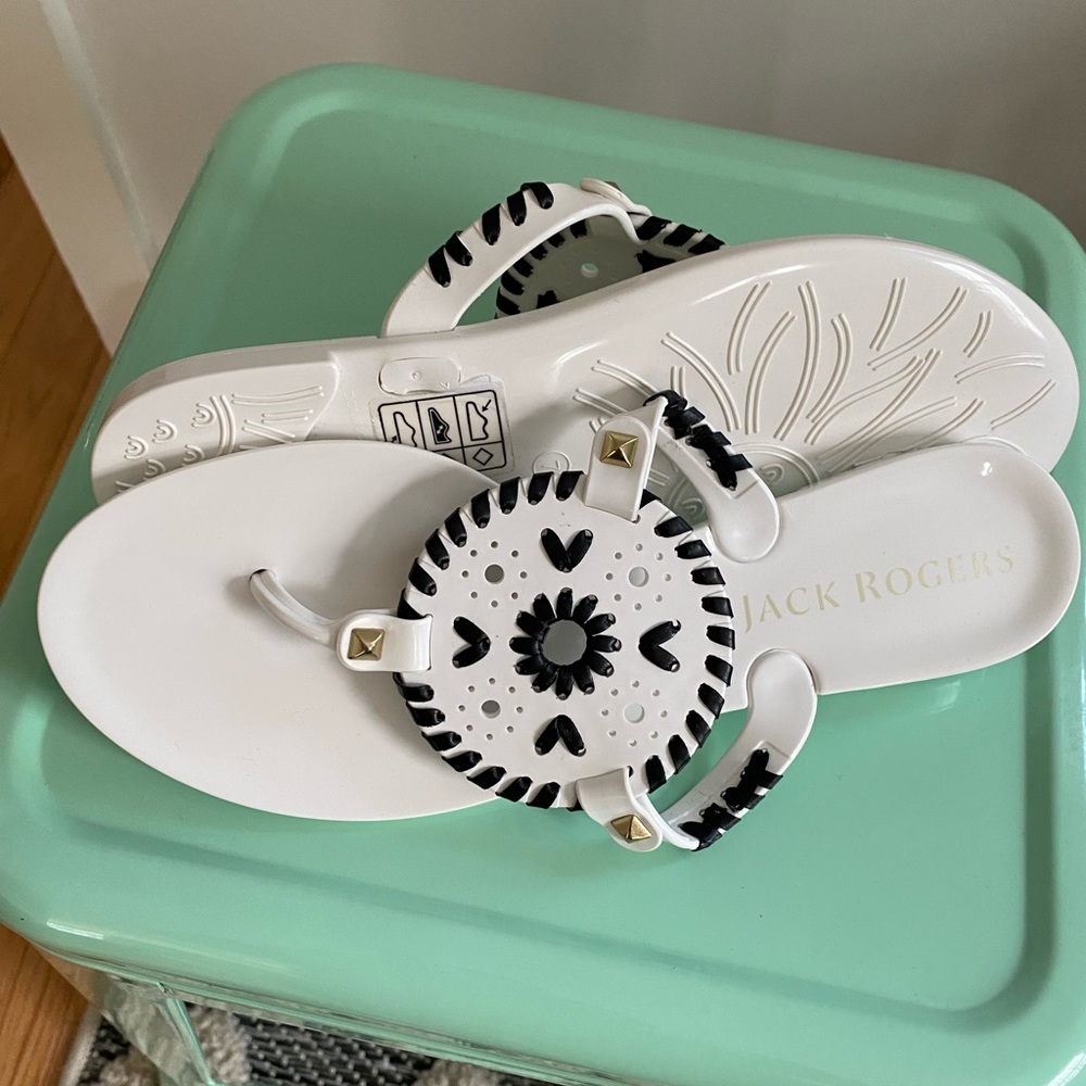 Jack Rogers - white jelly sandal - never worn